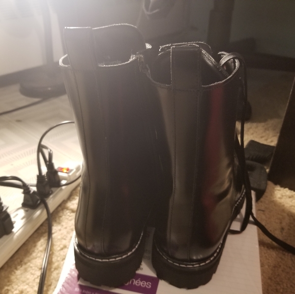 Thursday Black Polished Boots - Picture 9 of 11